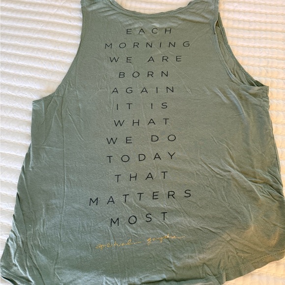 Sleeveless Sage Green Tank Top - Picture 2 of 5